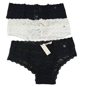 Undie Couture by Lauren Copeland 3-Pack Lace Hipster Panties – XS/MD